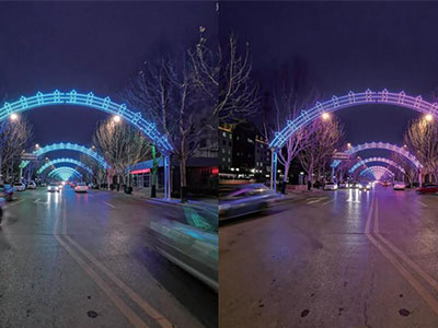Thiết kế ánh sáng phong bì Jinkando Đường hầm thời gian ở Bazhou, Hạ Bì.