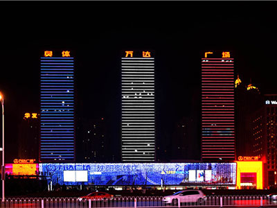 Dự án ánh sáng của Shenyang Olympic Wanda Plaza.
